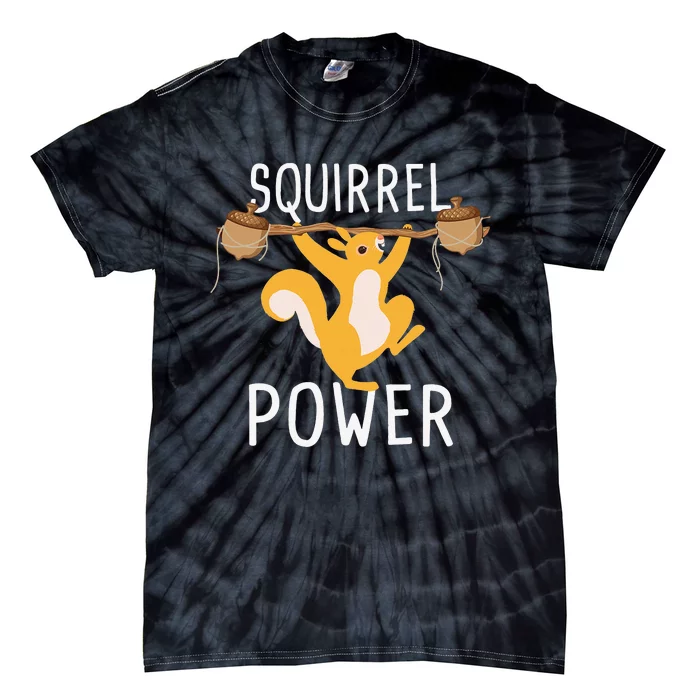 Squirrel Power Rodent Animal Squirrel Lover Tie-Dye T-Shirt