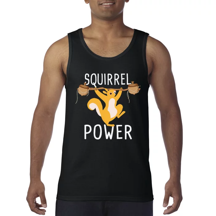 Squirrel Power Rodent Animal Squirrel Lover Tank Top