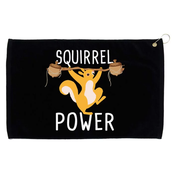 Squirrel Power Rodent Animal Squirrel Lover Grommeted Golf Towel