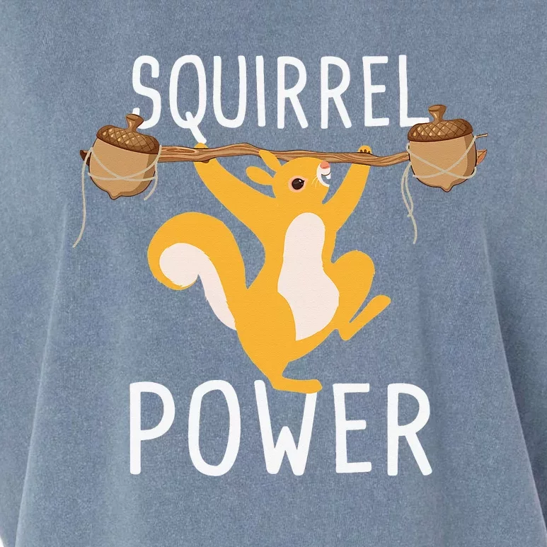 Squirrel Power Rodent Animal Squirrel Lover Garment-Dyed Women's Muscle Tee