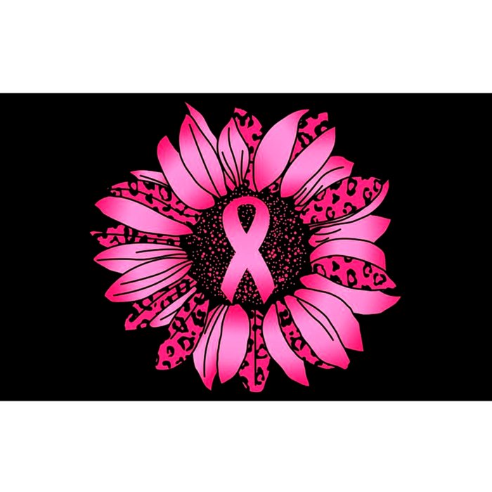 Sunflower Pink Ribbon Breast Cancer Awareness Bumper Sticker