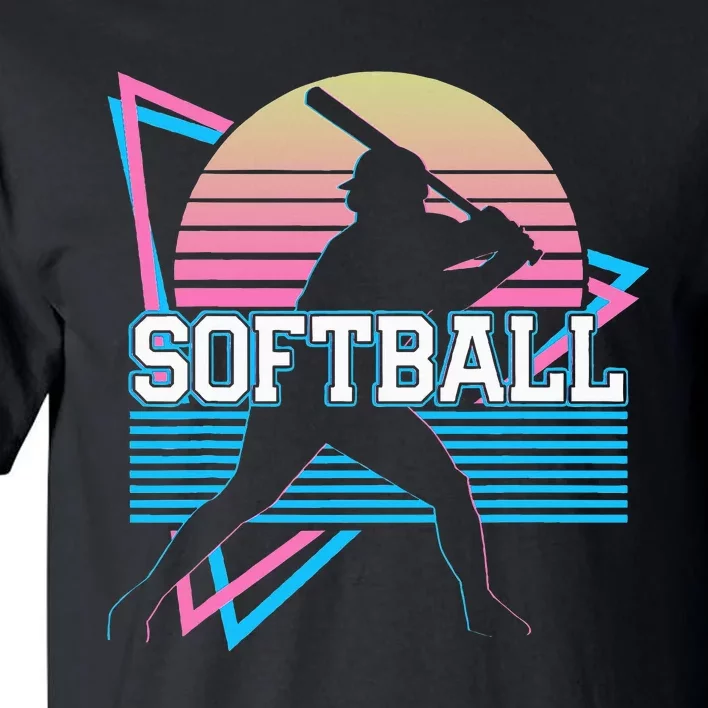 Softball Player Retro Tall T-Shirt