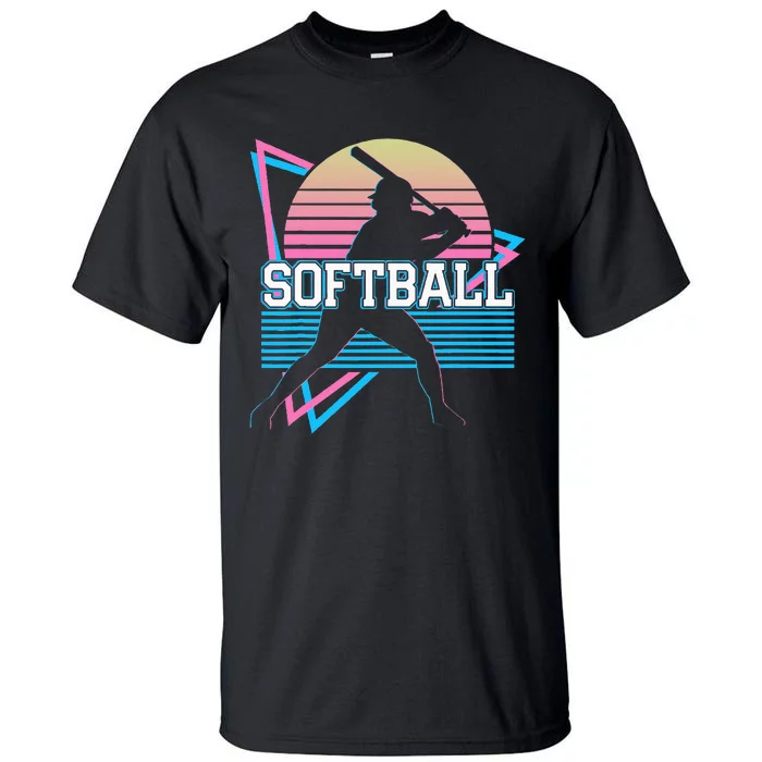 Softball Player Retro Tall T-Shirt