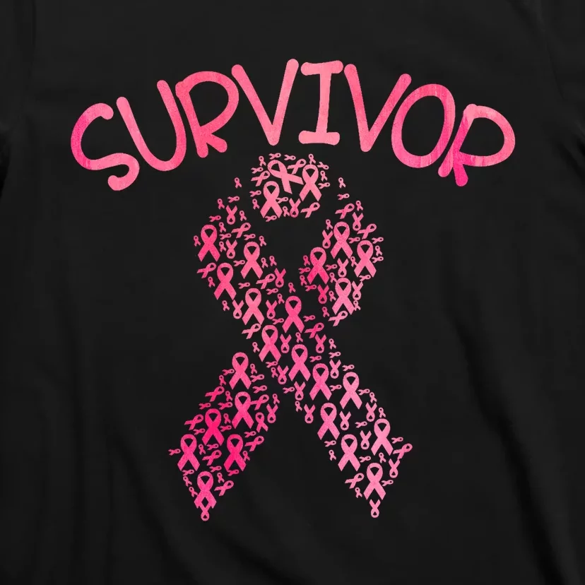 Survivor Pink Ribbon Won Breast Cancer Awareness T-Shirt