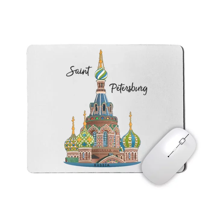 St. Petersburg Russia Church Of The Resurrection Mousepad