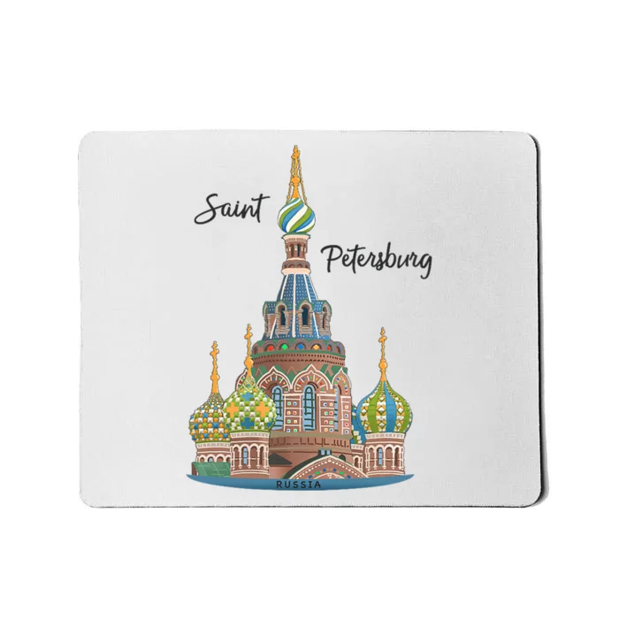 St. Petersburg Russia Church Of The Resurrection Mousepad