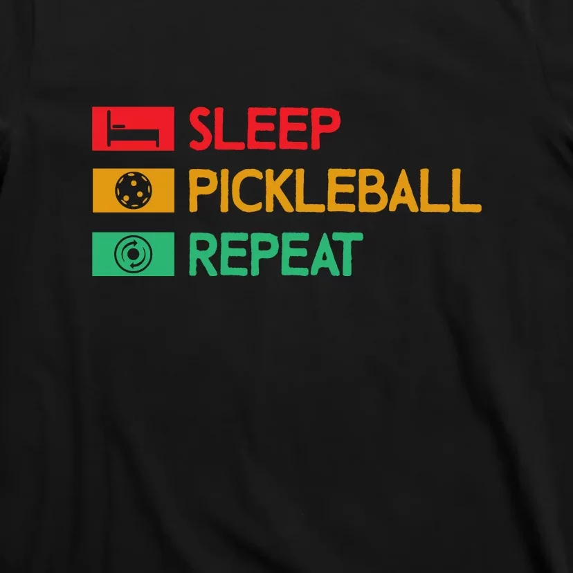 Sleep Pickleball Repeat Pickleball Paddles Sport Gift T-Shirt