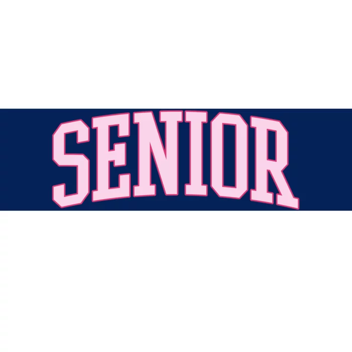 Senior Pink Retro Graduation Bumper Sticker