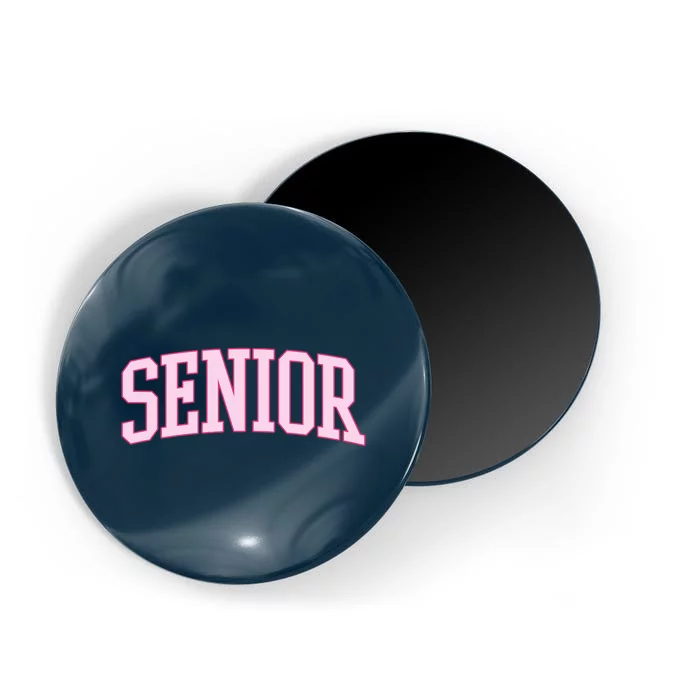 Senior Pink Retro Graduation Magnet