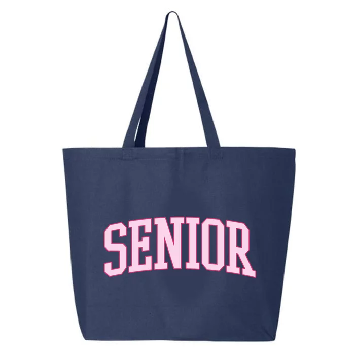 Senior Pink Retro Graduation 25L Jumbo Tote