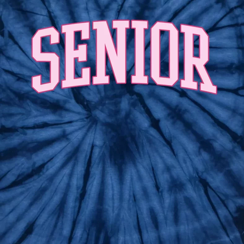 Senior Pink Retro Graduation Tie-Dye T-Shirt