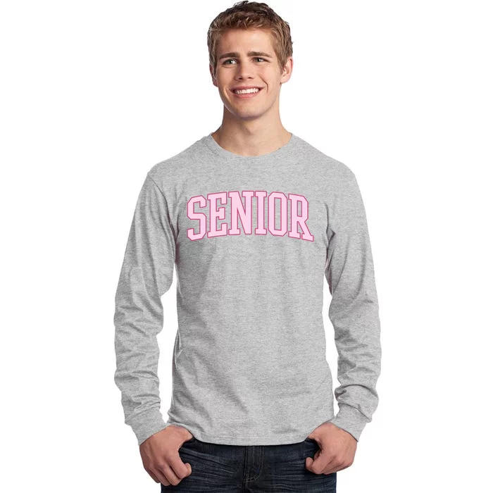 Senior Pink Retro Graduation Tall Long Sleeve T-Shirt