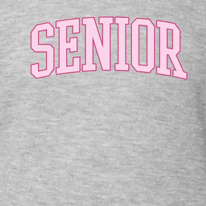 Senior Pink Retro Graduation Toddler Sweatshirt