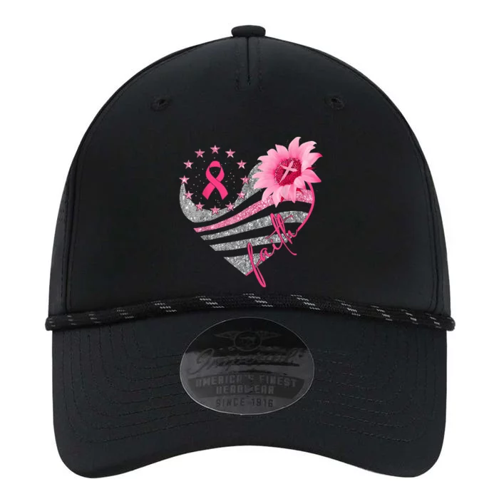 Sunflower Pink Ribbon Faith Breast Cancer Awareness Performance The Dyno Cap