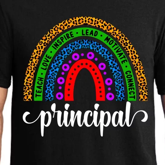 School Principal Rainbow Principal Week Funny Gift Pajama Set