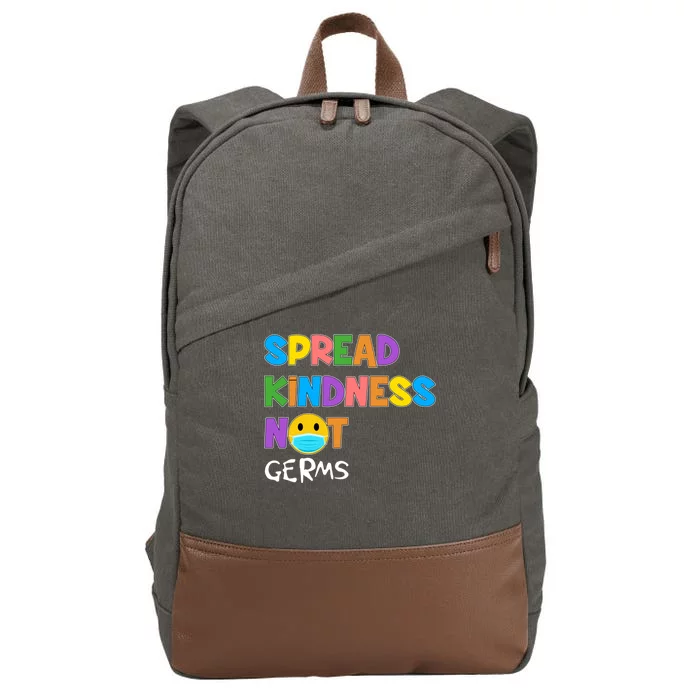 Spread Kindness Not Germs Cotton Canvas Backpack