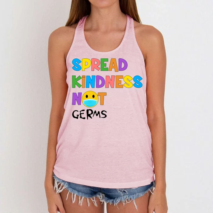 Spread Kindness Not Germs Women's Knotted Racerback Tank