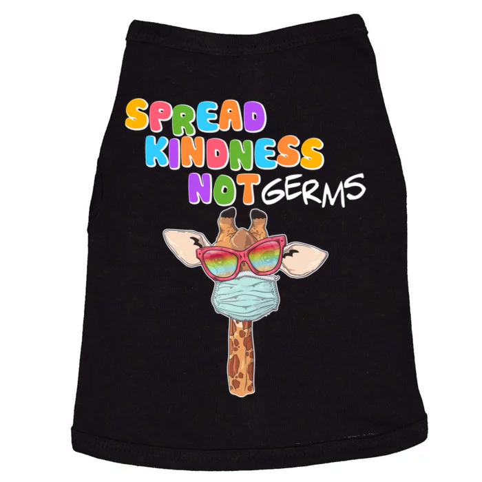 Spread Kindness Not Germs Masked Giraffe Doggie Tank