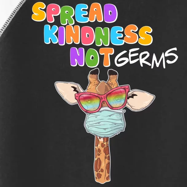 Spread Kindness Not Germs Masked Giraffe Toddler Fine Jersey T-Shirt