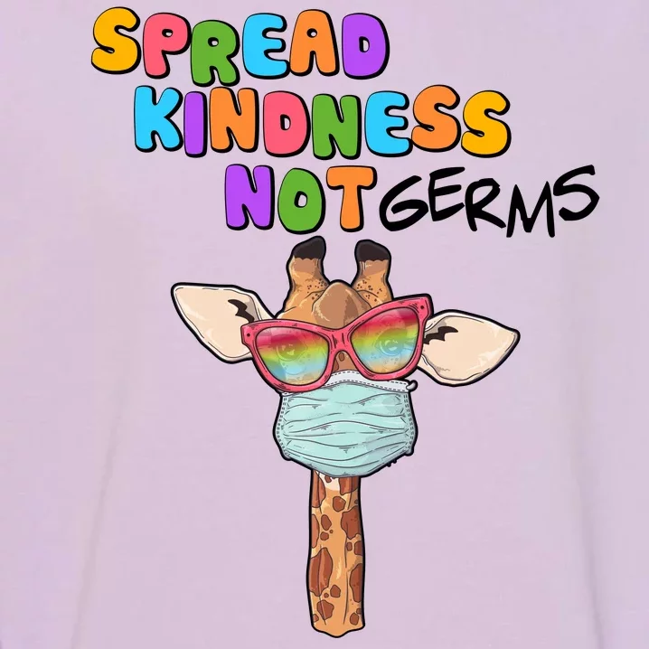 Spread Kindness Not Germs Masked Giraffe Garment-Dyed Sweatshirt