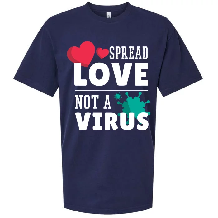 Spread Love Not A Virus Sueded Cloud Jersey T-Shirt