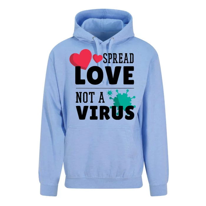 Spread Love Not A Virus Unisex Surf Hoodie