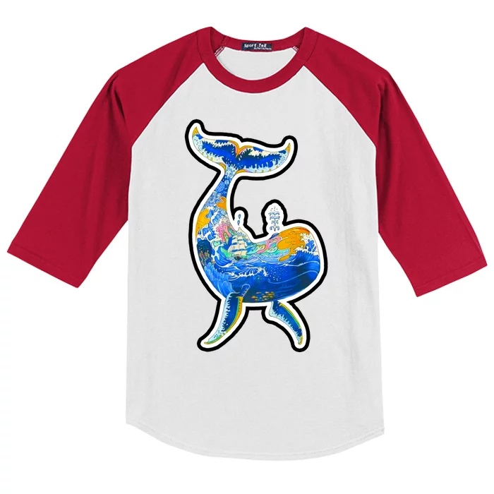 Sprem Whale Sailing Kids Colorblock Raglan Jersey