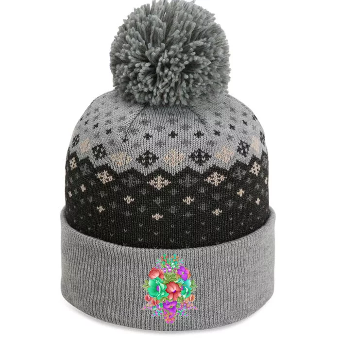 Spring Wild Flowers Bundle Bunch The Baniff Cuffed Pom Beanie