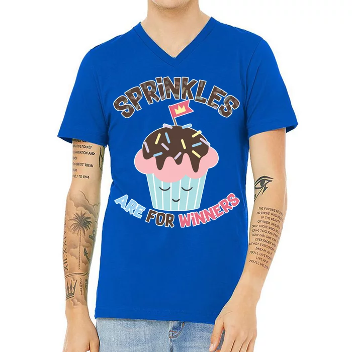 Sprinkles Are For Winners V-Neck T-Shirt