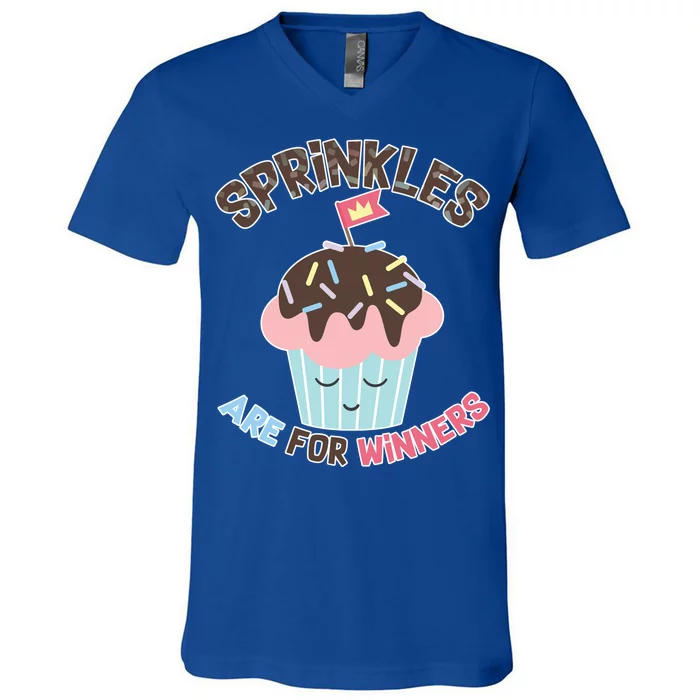 Sprinkles Are For Winners V-Neck T-Shirt