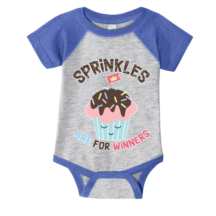 Sprinkles Are For Winners Infant Baby Jersey Bodysuit