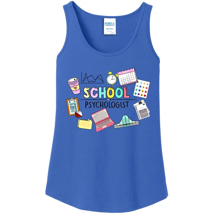 School Psychologist School Psych Psychologist Social Worker Gift Ladies Essential Tank