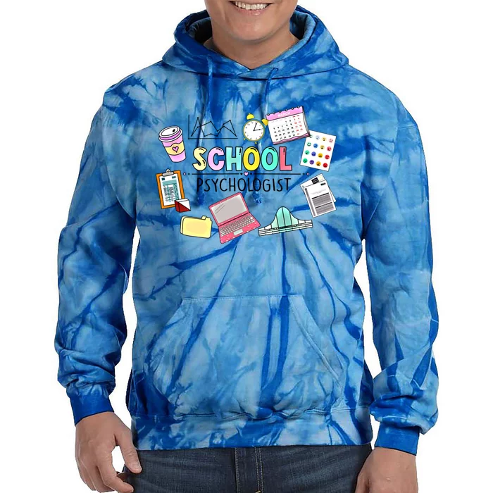 School Psychologist School Psych Psychologist Social Worker Gift Tie Dye Hoodie