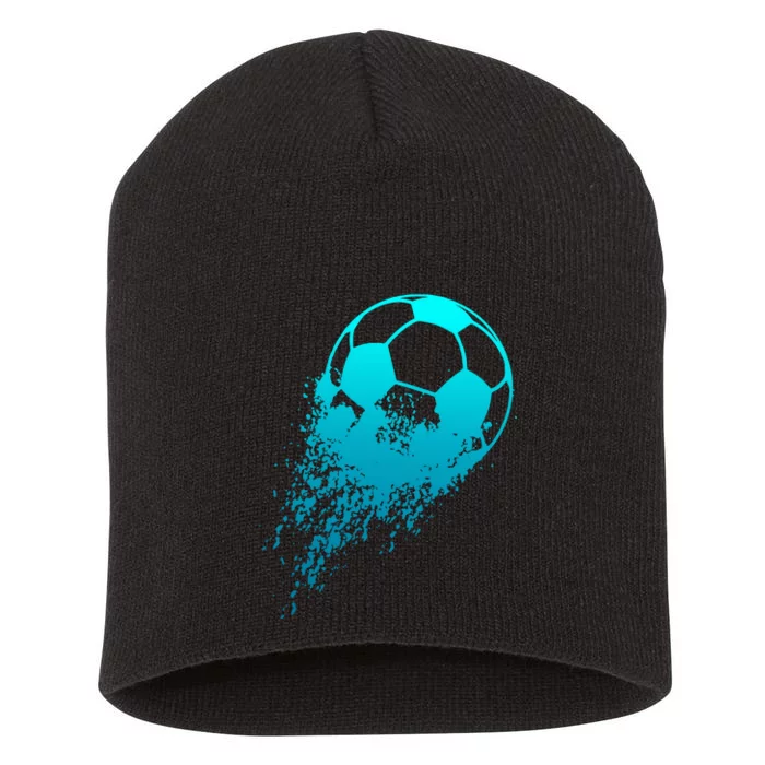 Soccer Player Sports Vintage Soccer Gift Short Acrylic Beanie