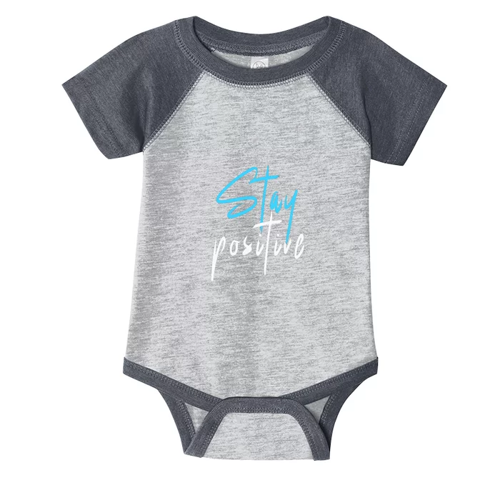 Stay Positive Infant Baby Jersey Bodysuit