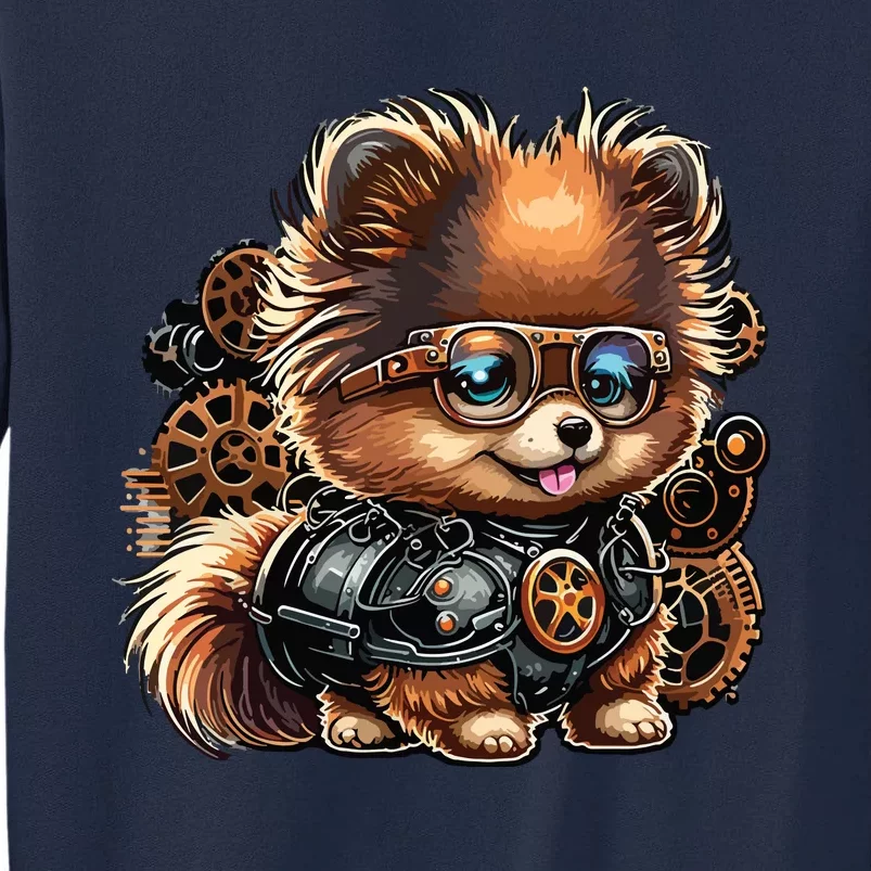 Steampunk Pomeranian Tall Sweatshirt