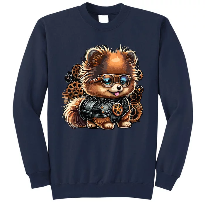 Steampunk Pomeranian Tall Sweatshirt