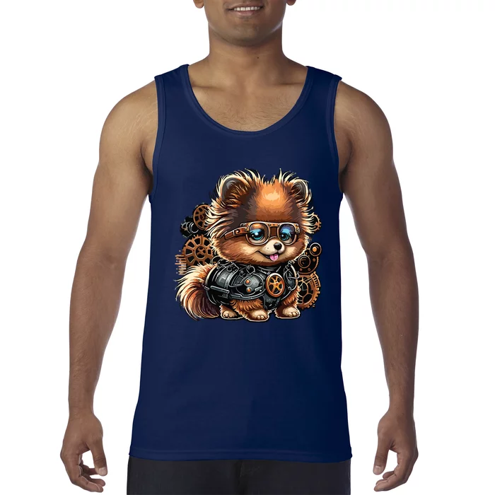 Steampunk Pomeranian Tank Top