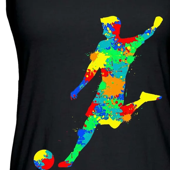 Soccer Player Ladies Essential Flowy Tank