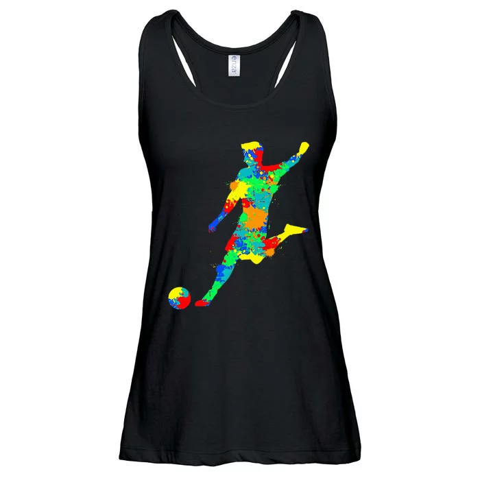 Soccer Player Ladies Essential Flowy Tank