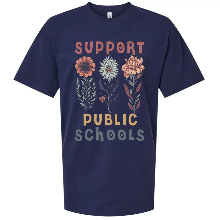 Support Public Schools Public Teacher School Protect Schools Sueded Cloud Jersey T-Shirt