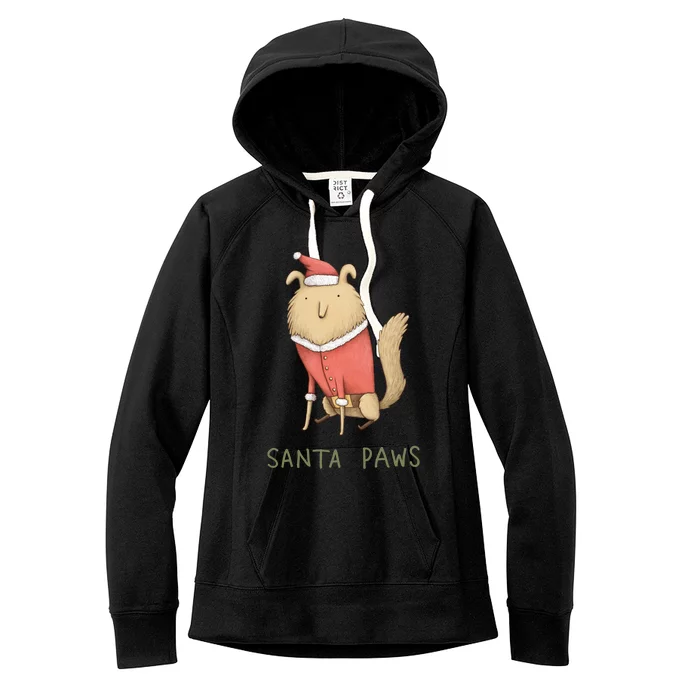 Santa Paws Women's Fleece Hoodie