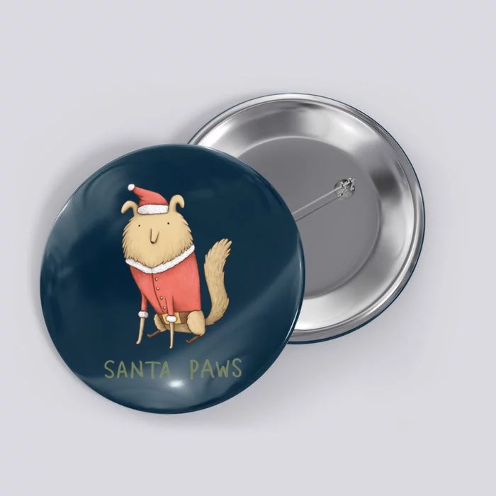 Santa Paws Button