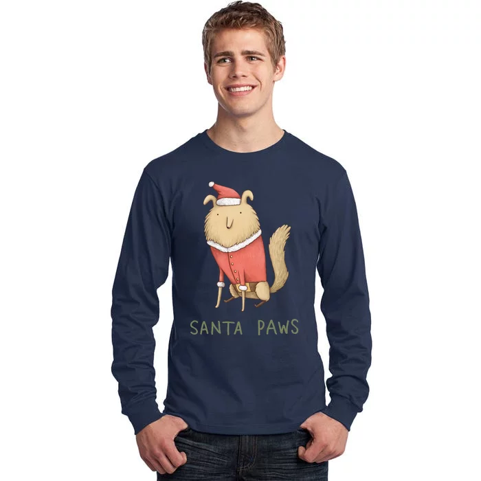 Santa Paws Tall Long Sleeve T-Shirt