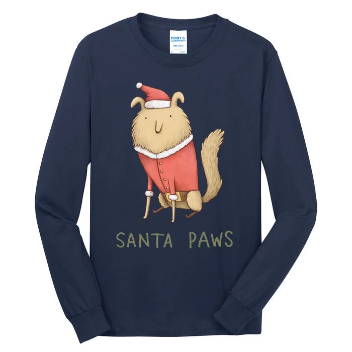 Santa Paws Tall Long Sleeve T-Shirt