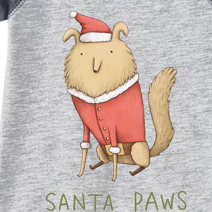 Santa Paws Infant Baby Jersey Bodysuit