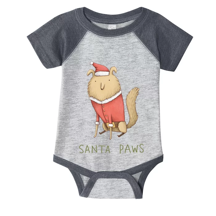 Santa Paws Infant Baby Jersey Bodysuit