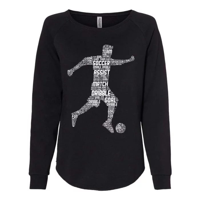 Soccer Player Womens California Wash Sweatshirt