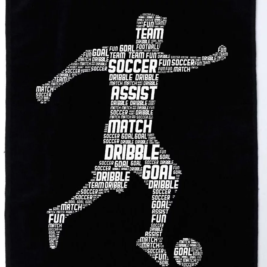 Soccer Player Platinum Collection Golf Towel