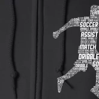 Soccer Player Full Zip Hoodie